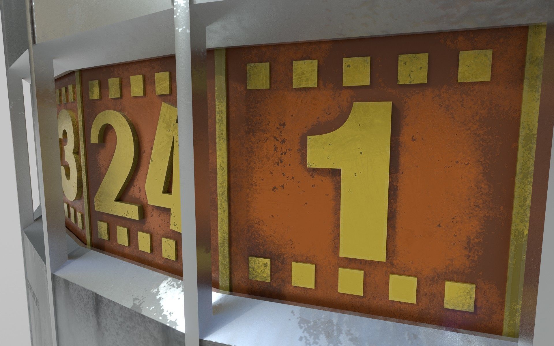 World Clock Berlin Alexander Platz np1 Low-poly 3D model_7