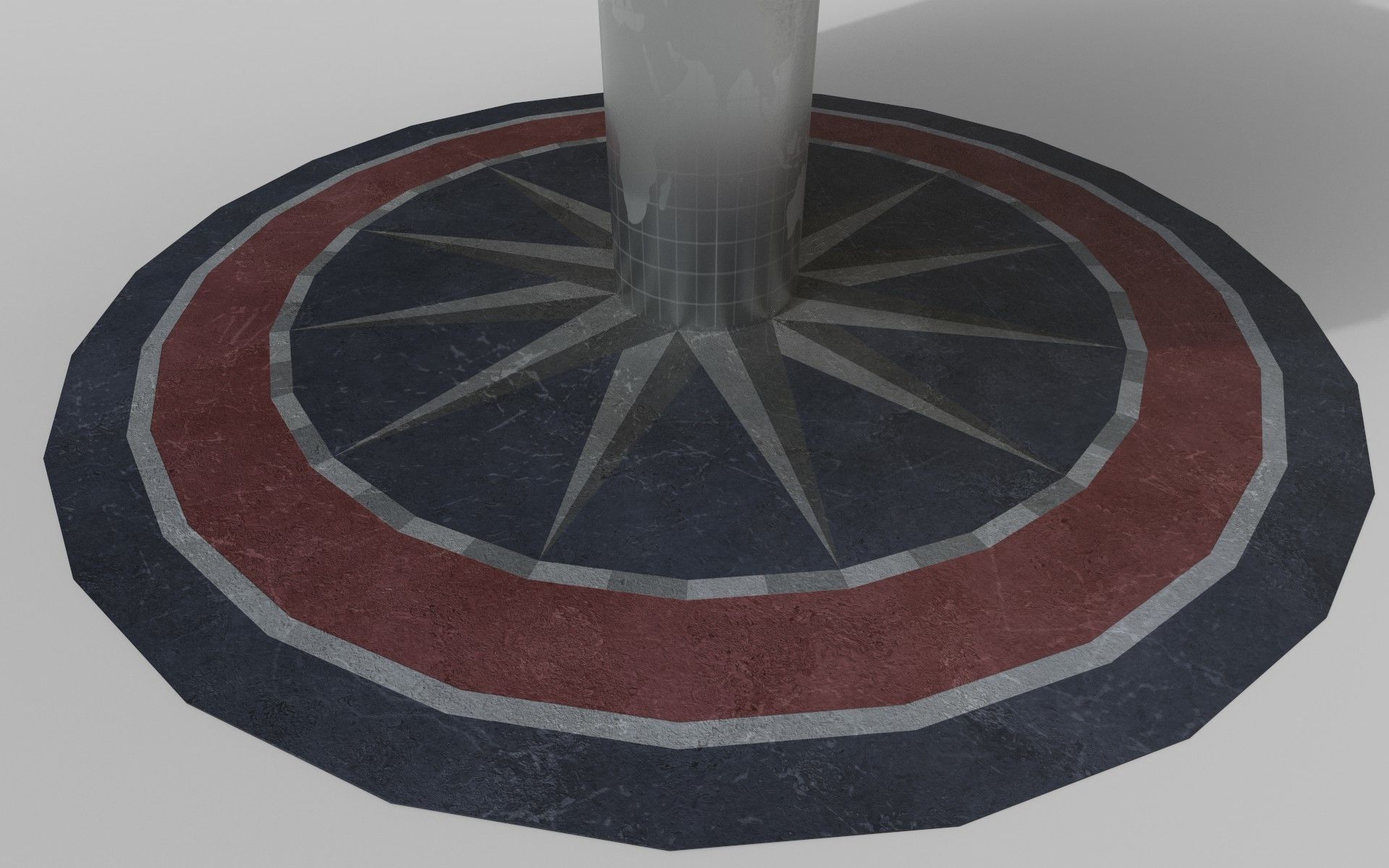 World Clock Berlin Alexander Platz np1 Low-poly 3D model_19