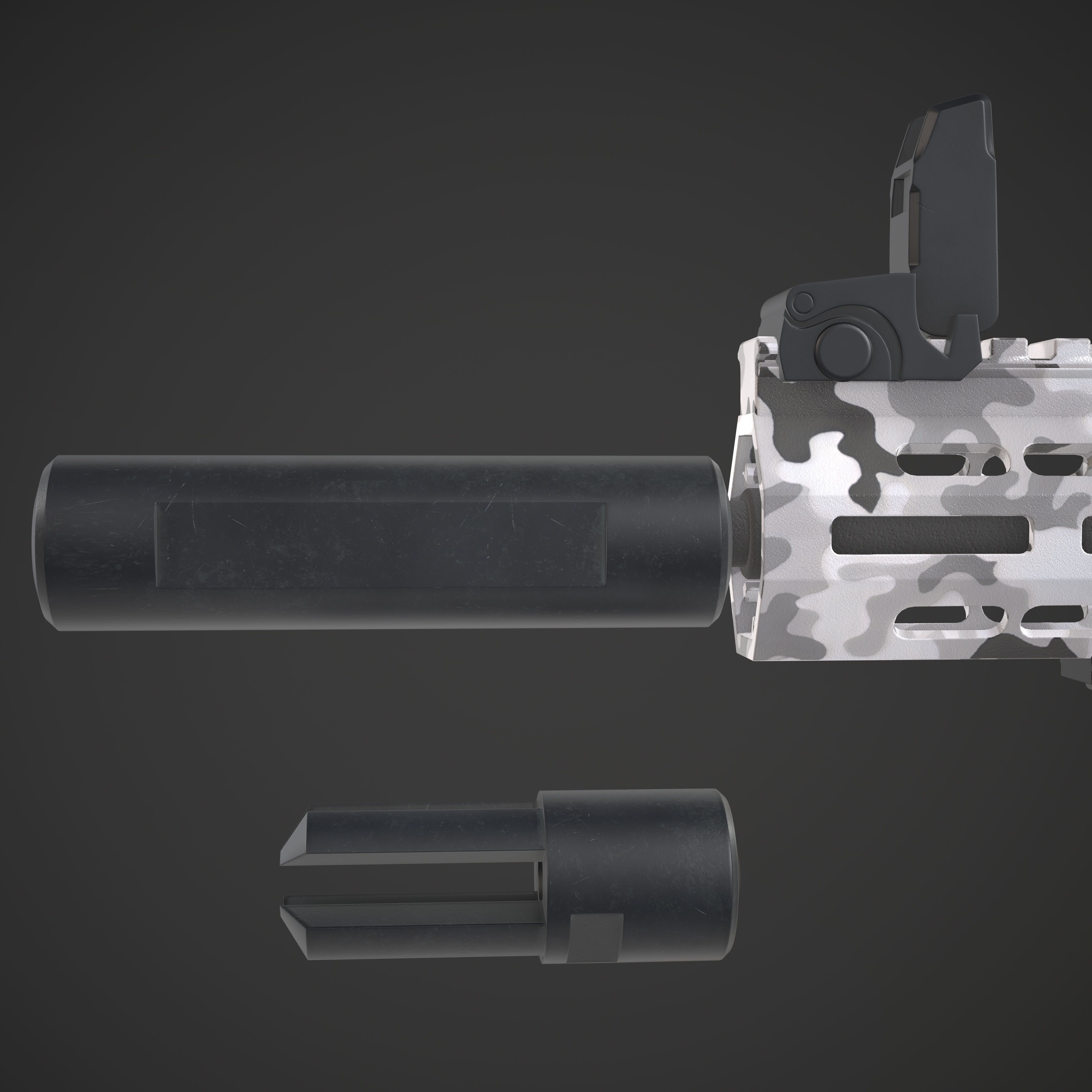 rec7 rifle free 3D model | CGTrader
