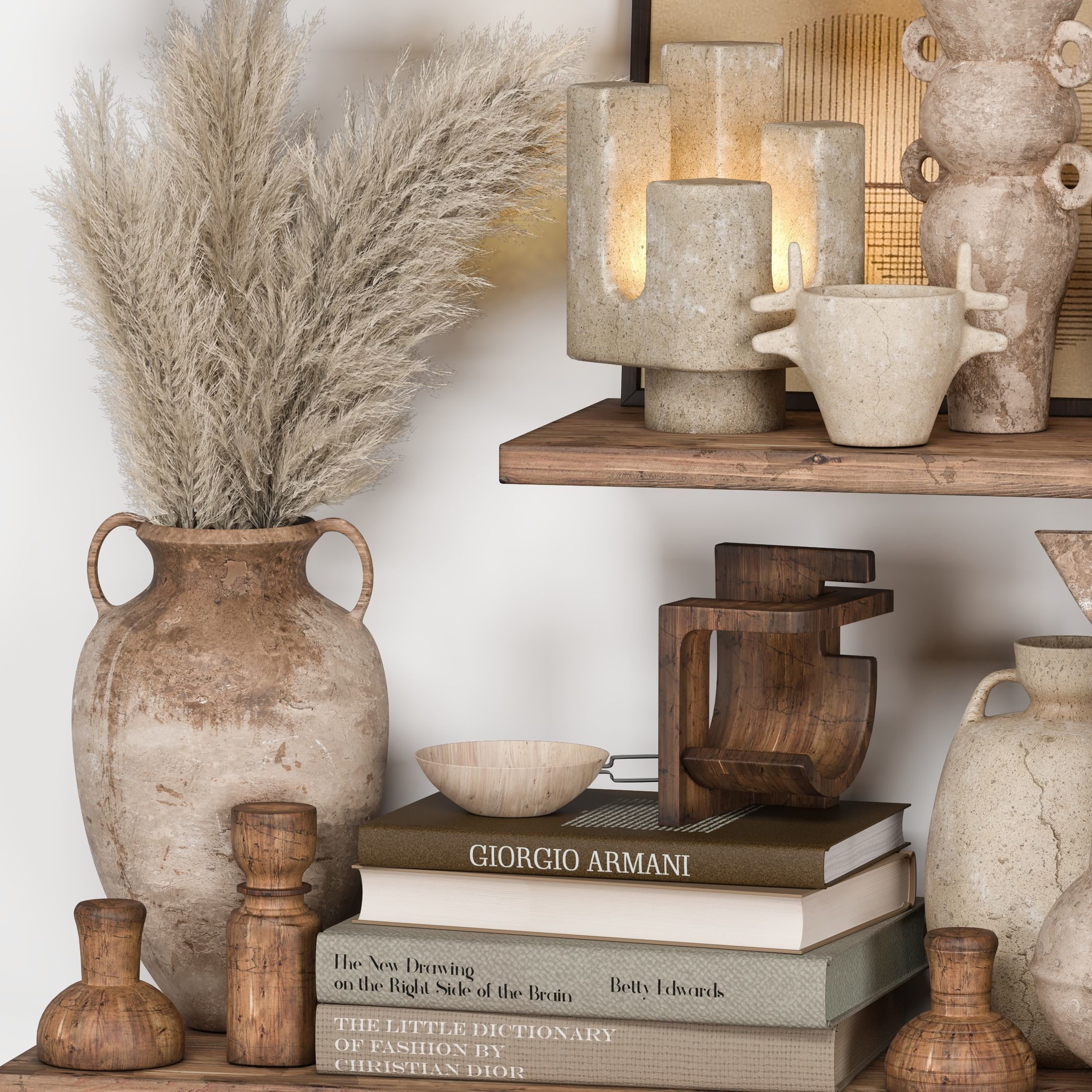 Decorative Set Rustic style 05 3D model_3