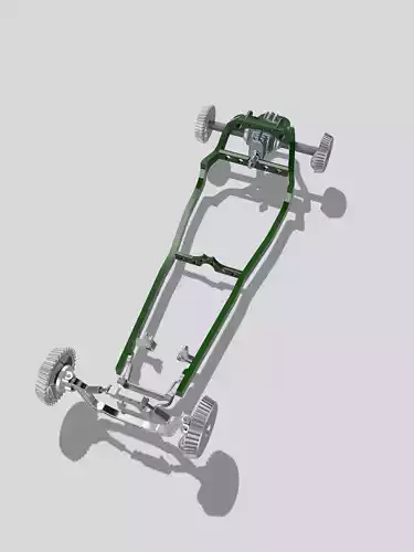 MCS Speedster Chassis N Suspension N brakes N Steering 3D print model