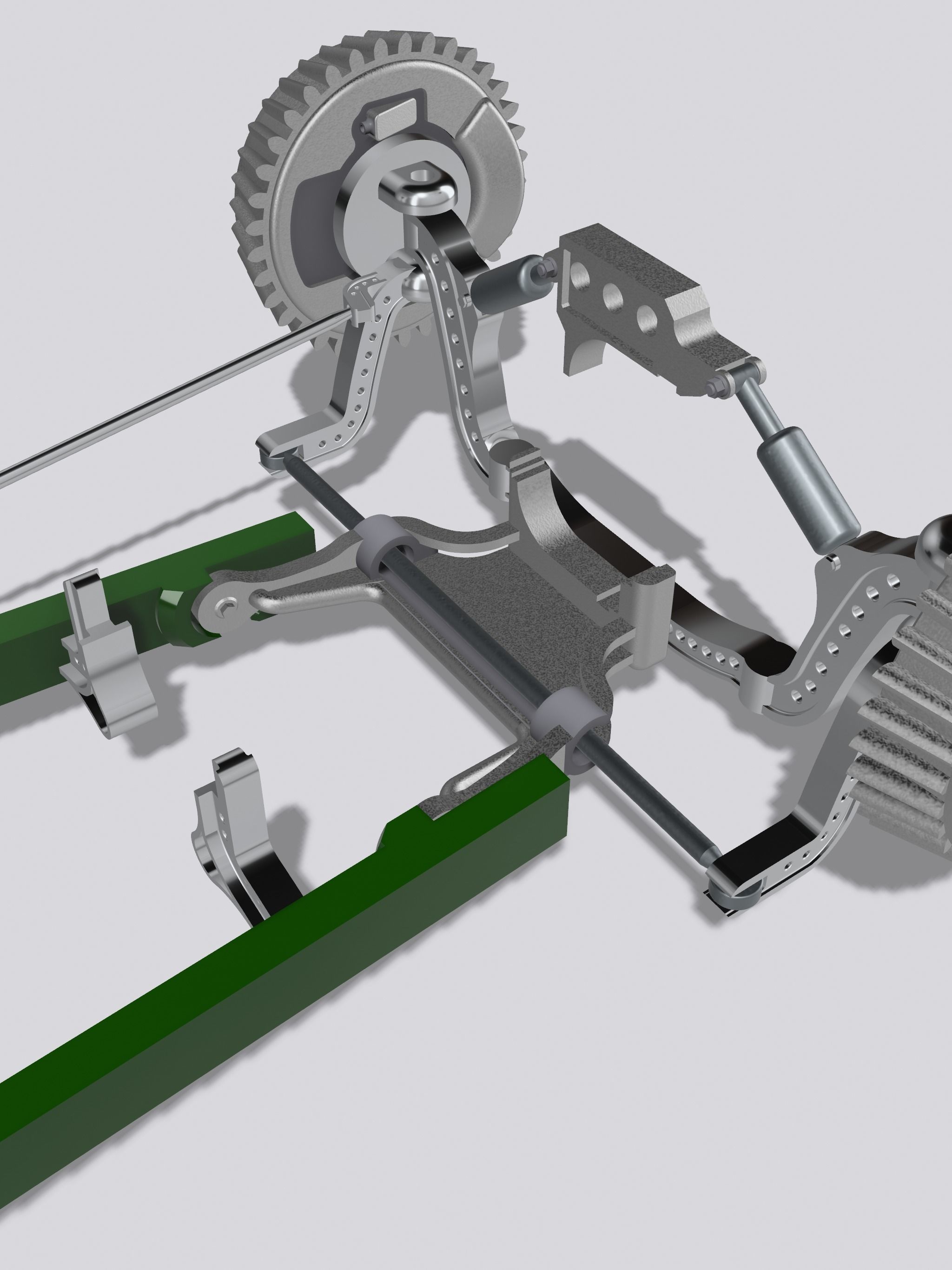 MCS Speedster Chassis N Suspension N brakes N Steering 3D print model_3