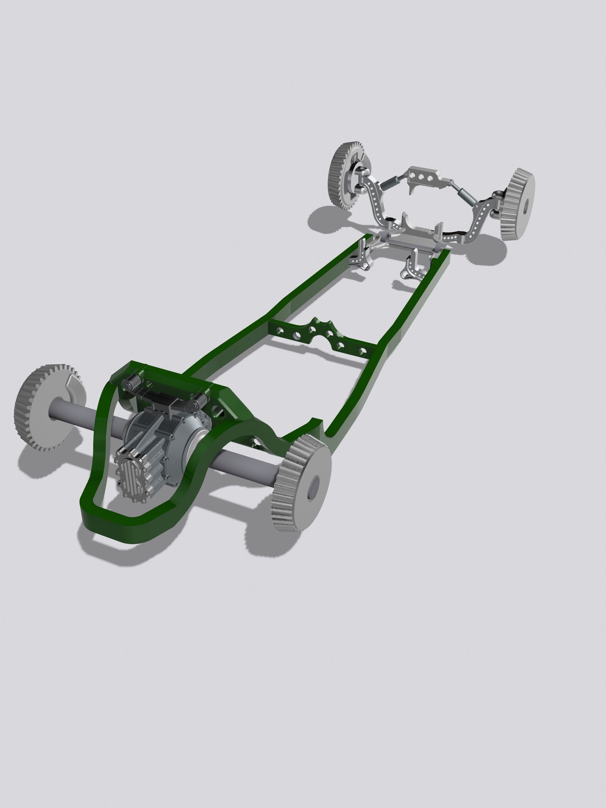 MCS Speedster Chassis N Suspension N brakes N Steering 3D print model_1