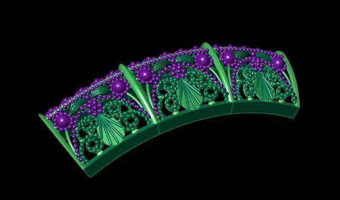 Bracelet 3D print model_4