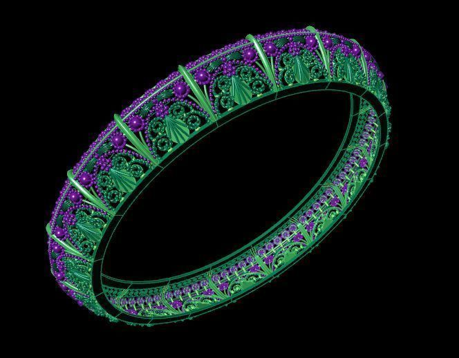 Bracelet 3D print model_3