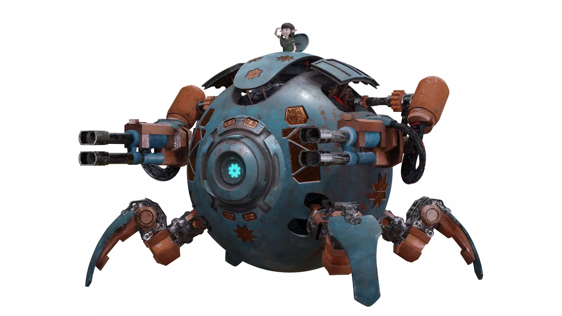 Spider  Robot 3D model_0