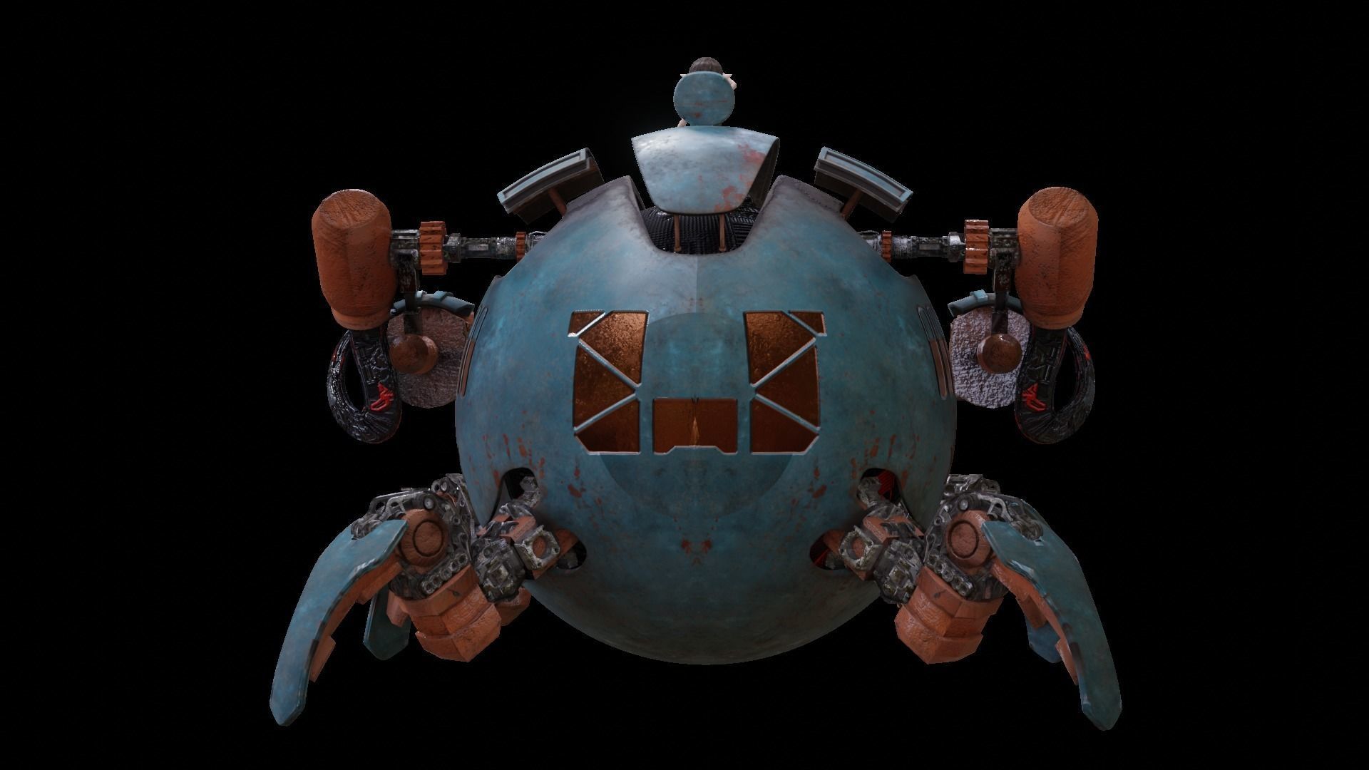 Spider  Robot 3D model_3