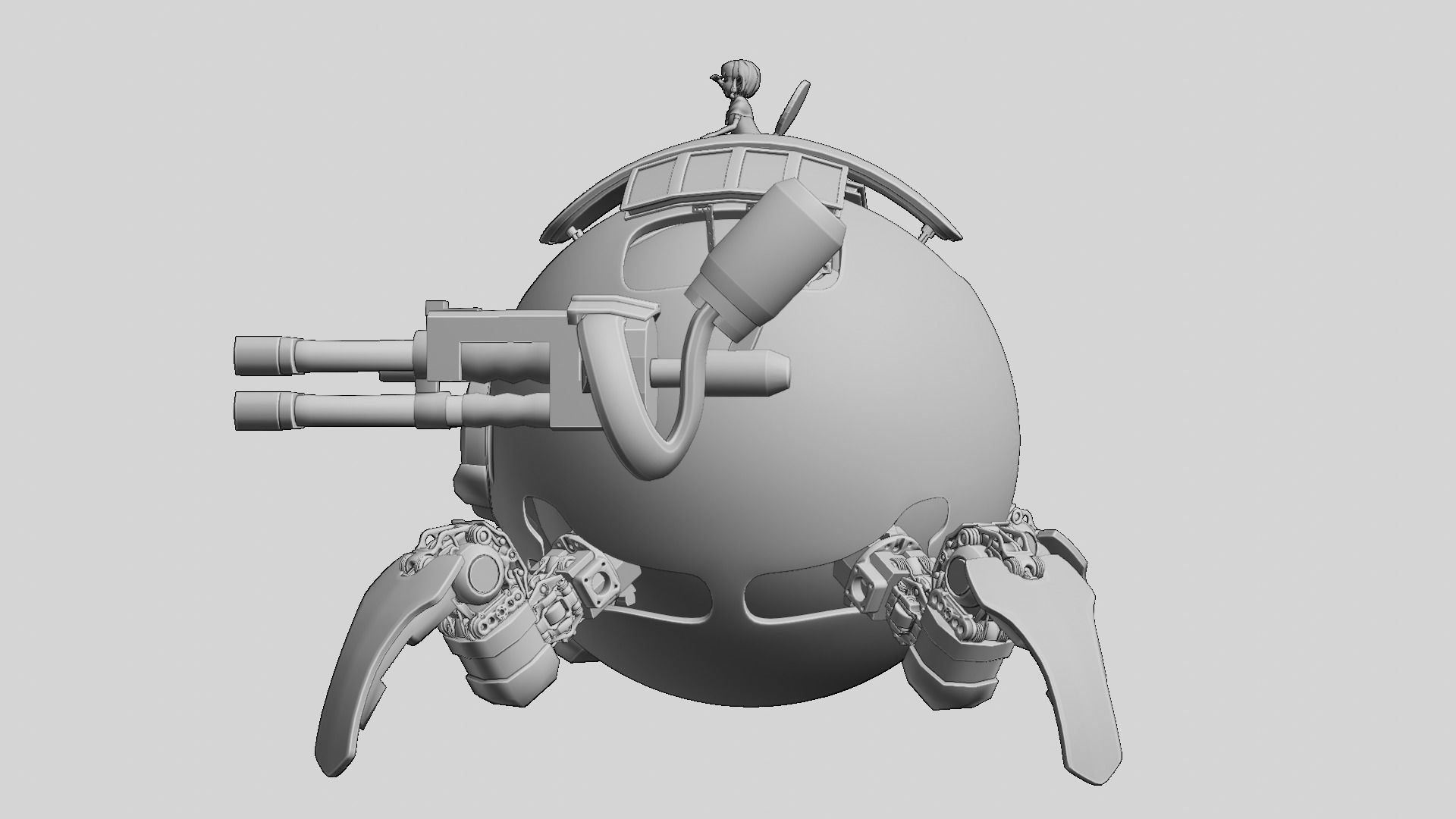 Spider  Robot 3D model_5