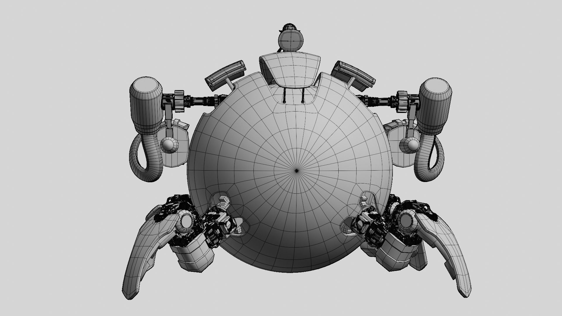 Spider  Robot 3D model_10