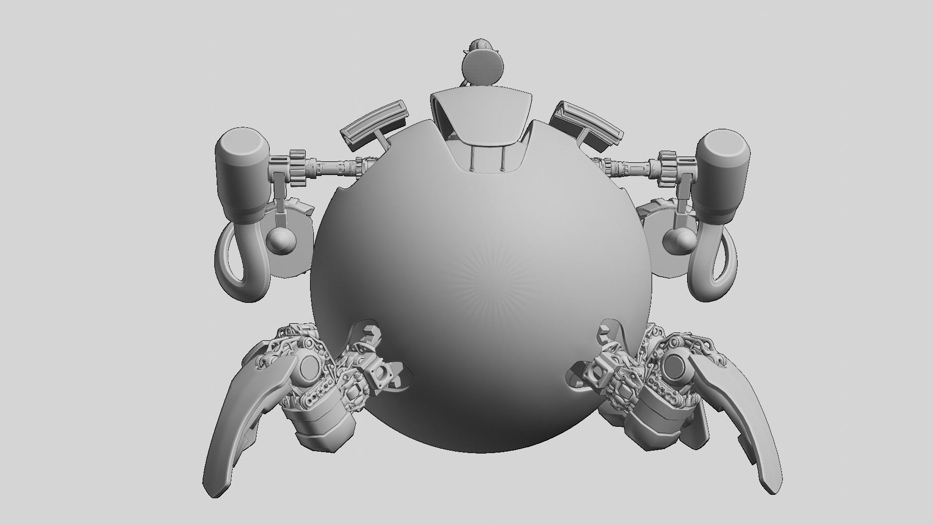 Spider  Robot 3D model_6