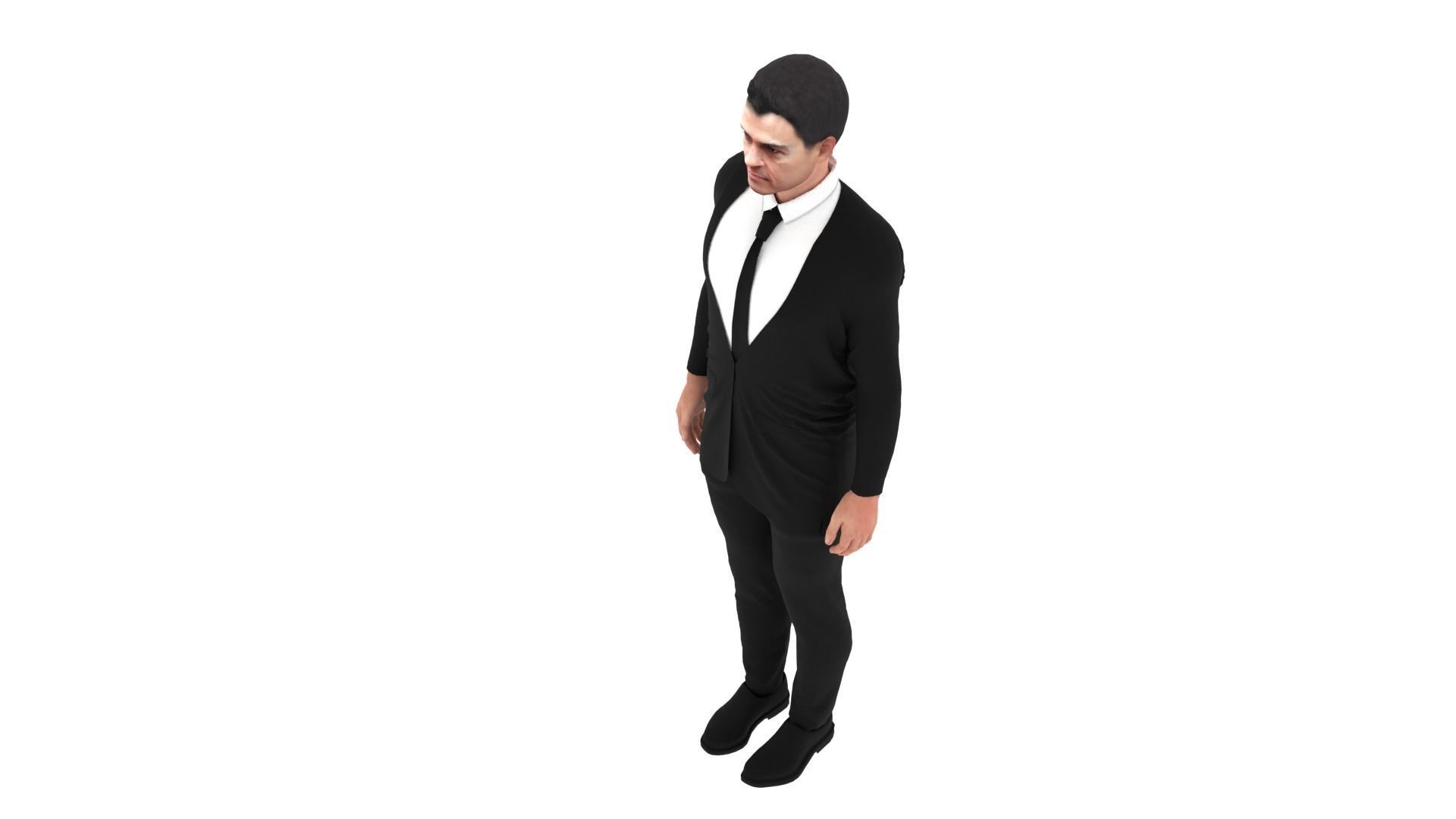 Pedro Sanchez - Prime Minister of Spain Low-poly 3D model_7