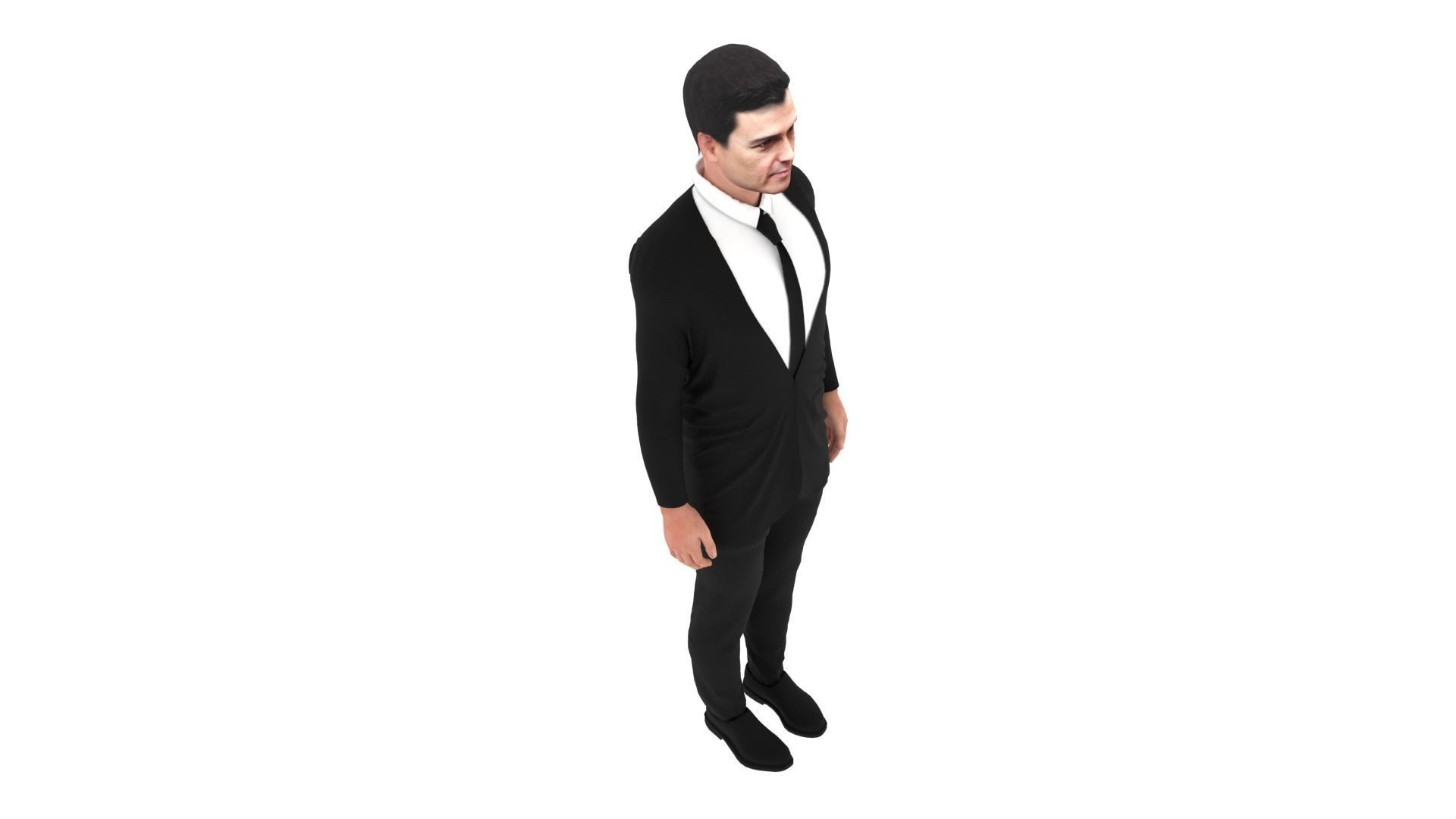 Pedro Sanchez - Prime Minister of Spain Low-poly 3D model_6