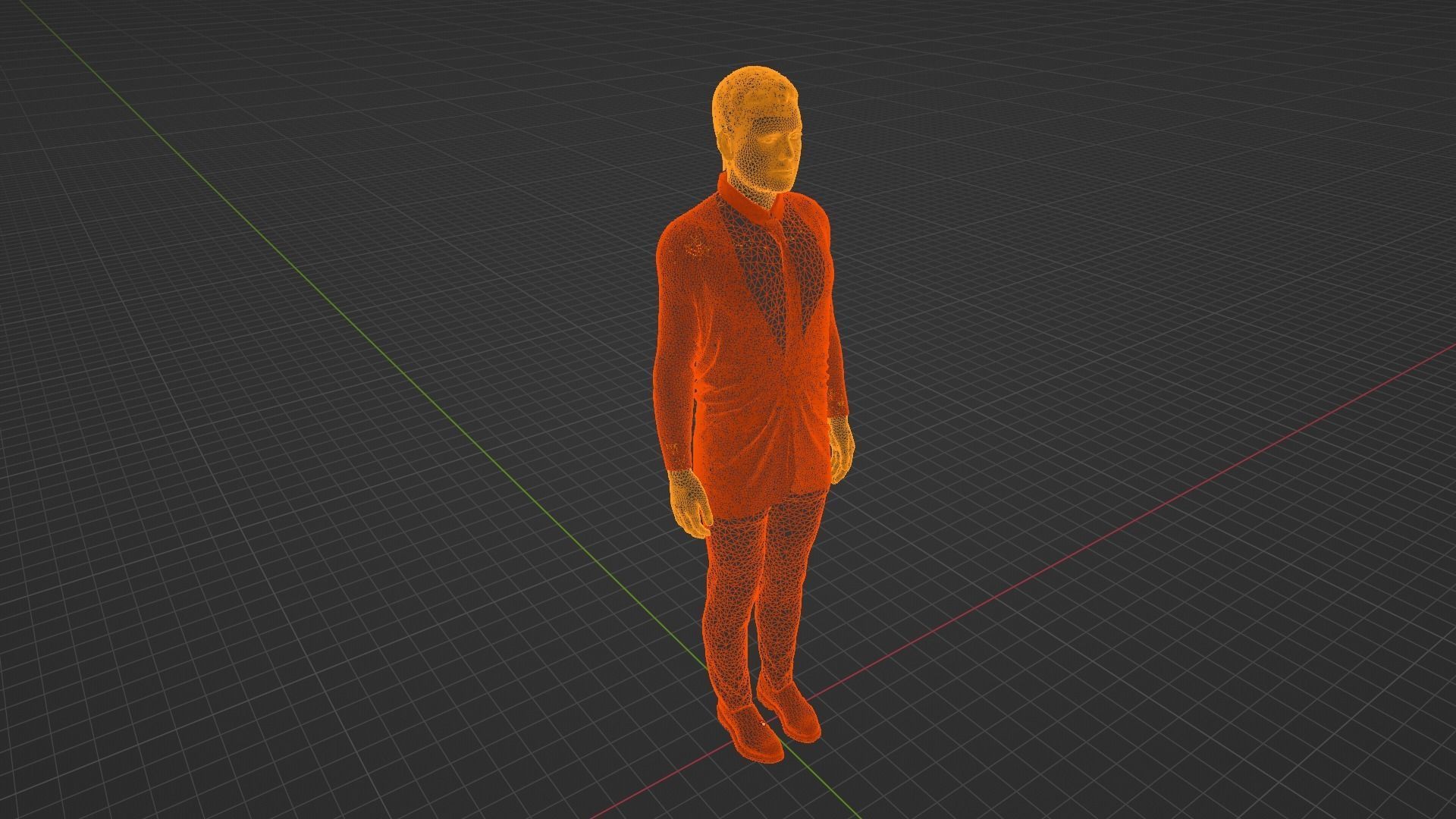 Pedro Sanchez - Prime Minister of Spain Low-poly 3D model_9