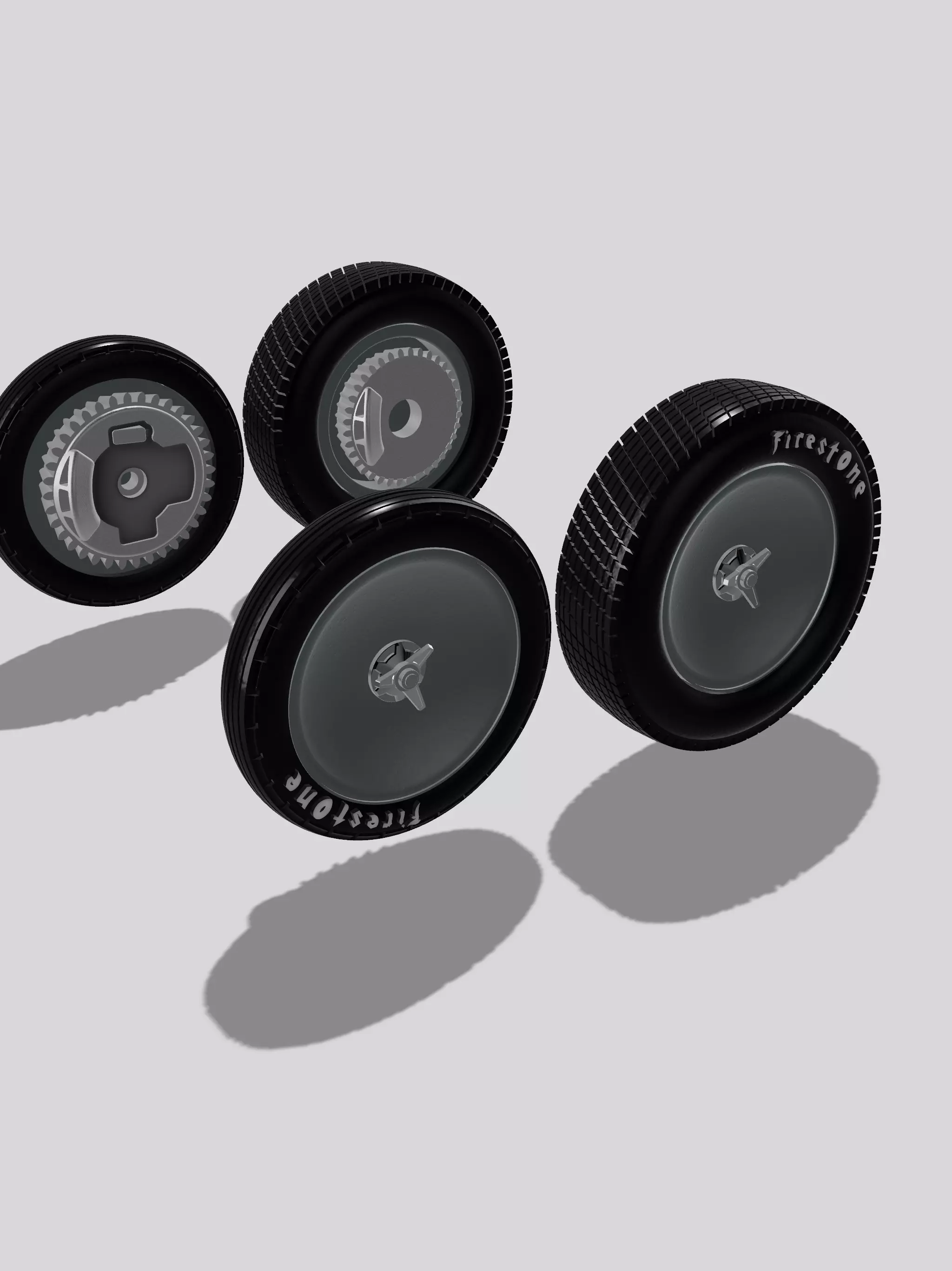 MCS Speedster Rod Wheels Tires Brakes 3D print model_0