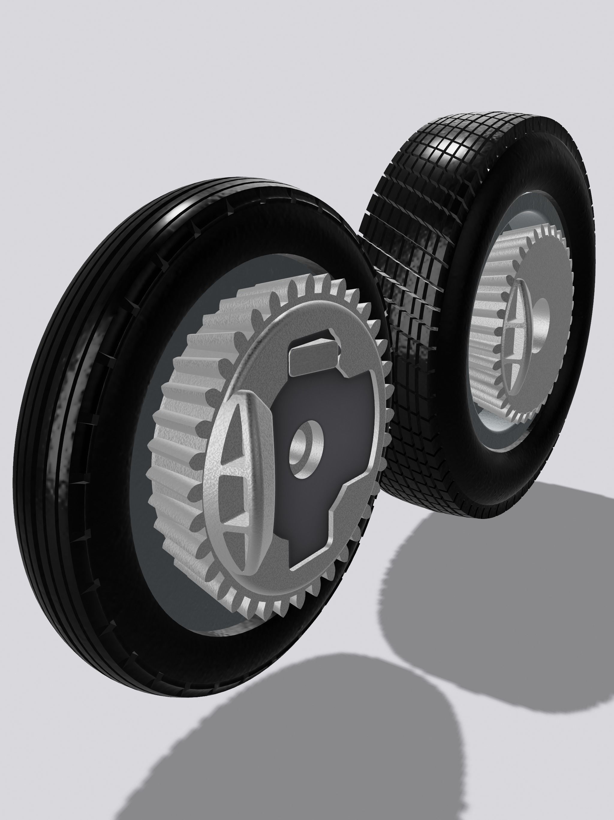 MCS Speedster Rod Wheels Tires Brakes 3D print model_4