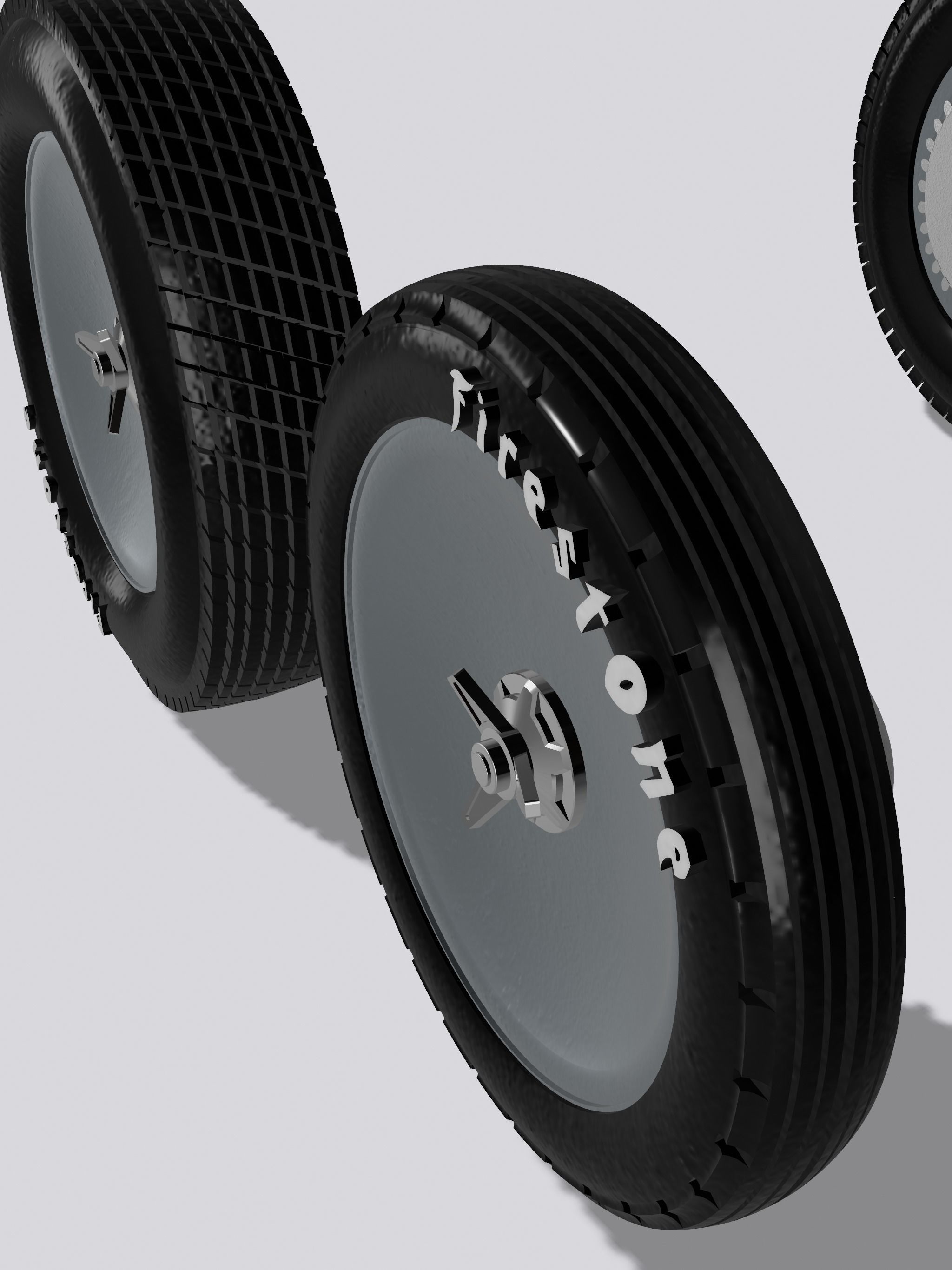 MCS Speedster Rod Wheels Tires Brakes 3D print model_2