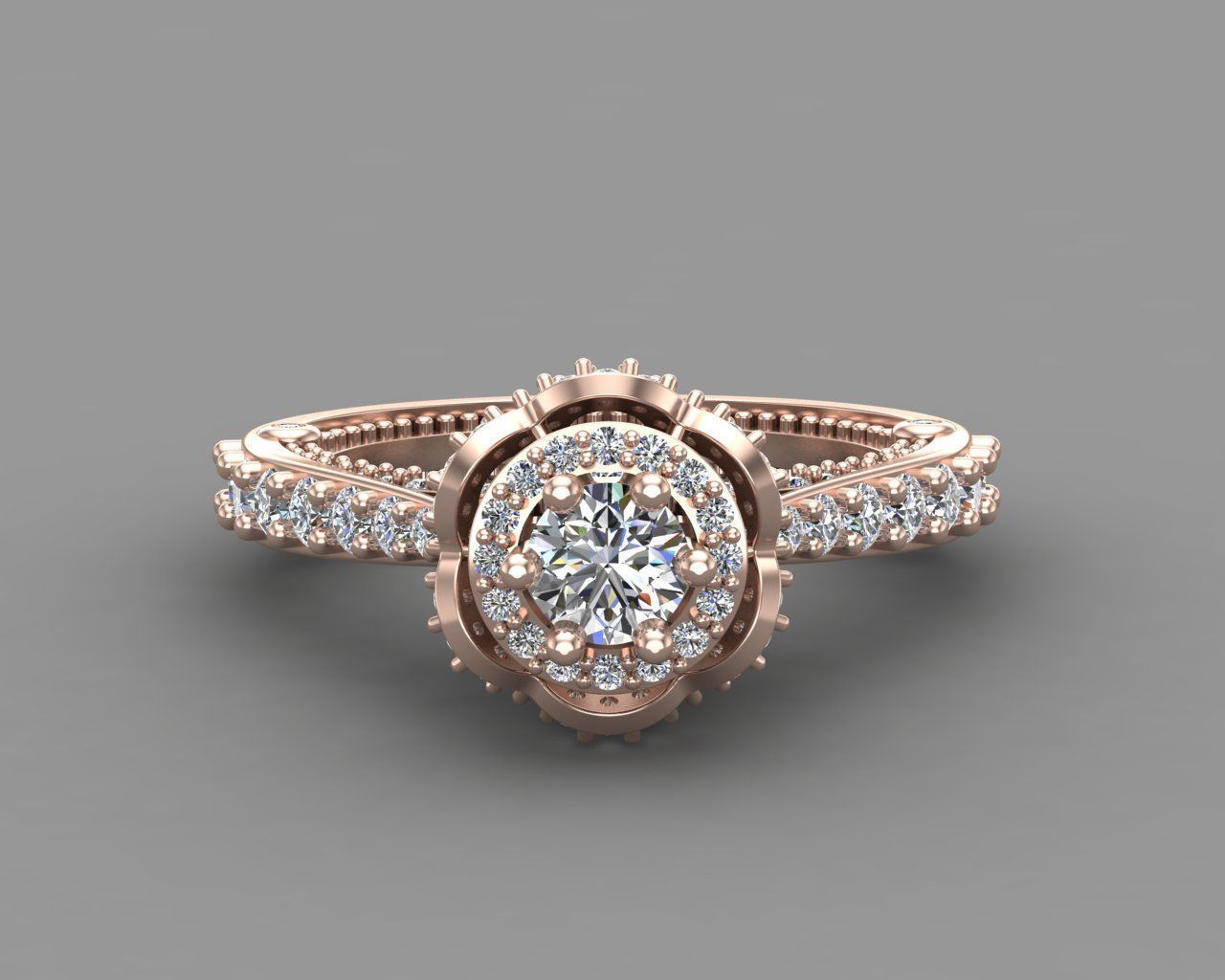Diamond Engagement Ring 6-MW 3D print model_15