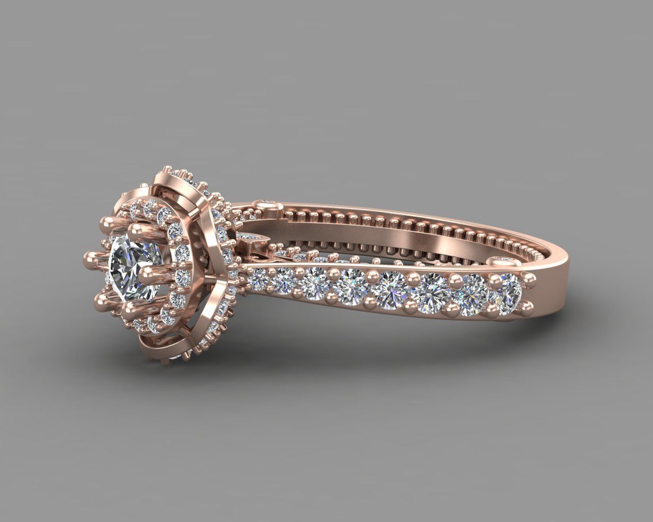 Diamond Engagement Ring 6-MW 3D print model_16