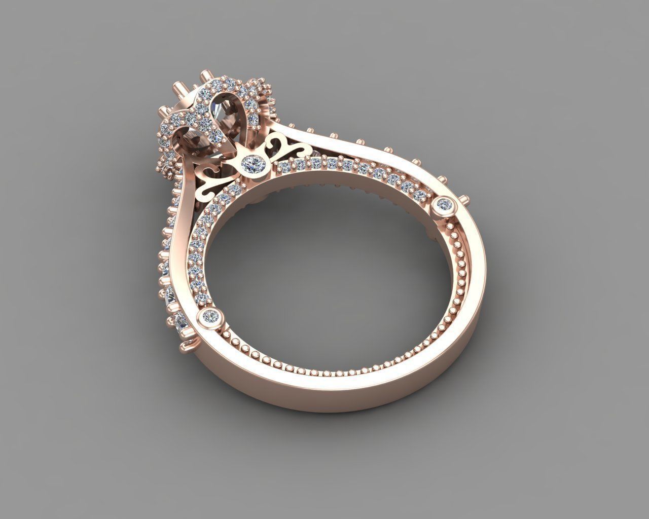 Diamond Engagement Ring 6-MW 3D print model_17