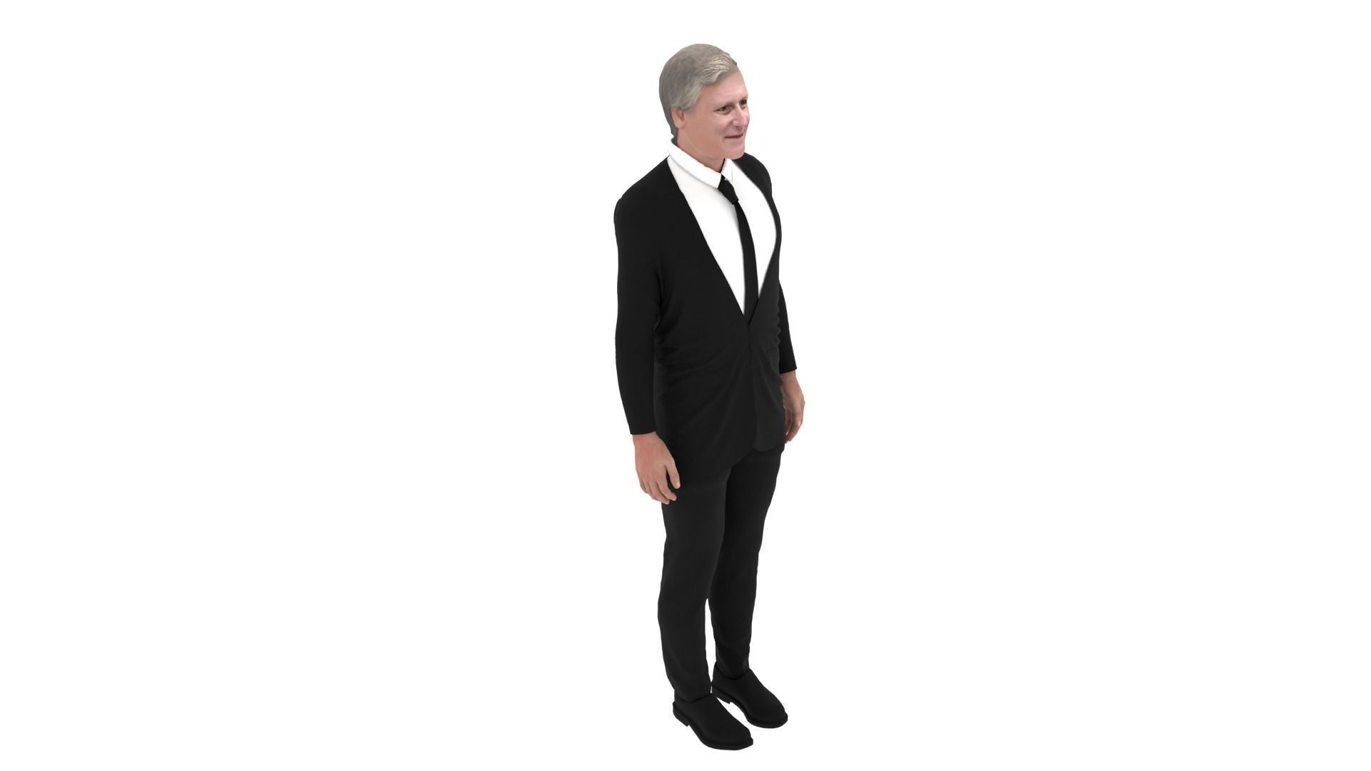 Philippe - King of Belgium Low-poly 3D model_3