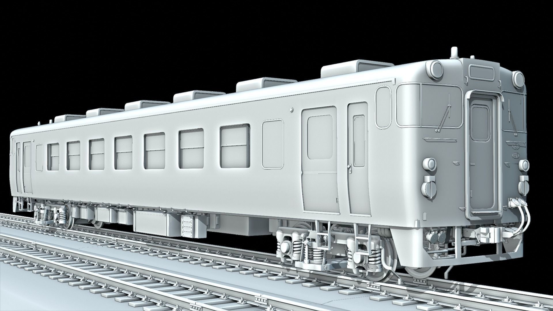 JNR KIHA Series 40 Low-poly 3D model_4