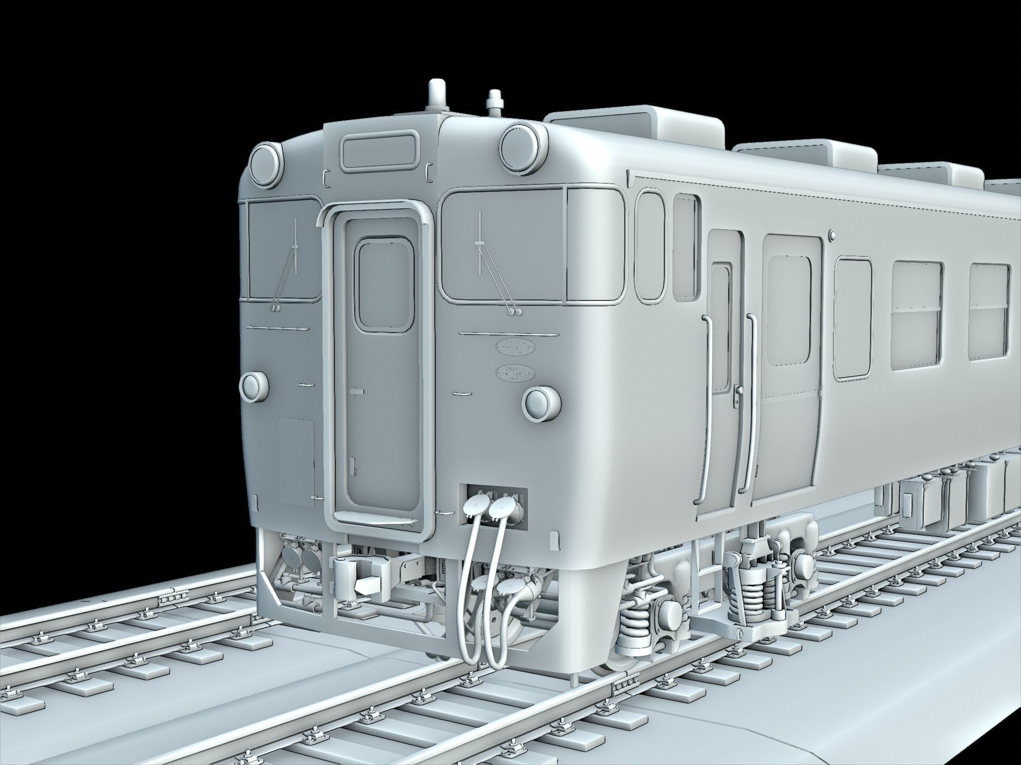 JNR KIHA Series 40 Low-poly 3D model_1