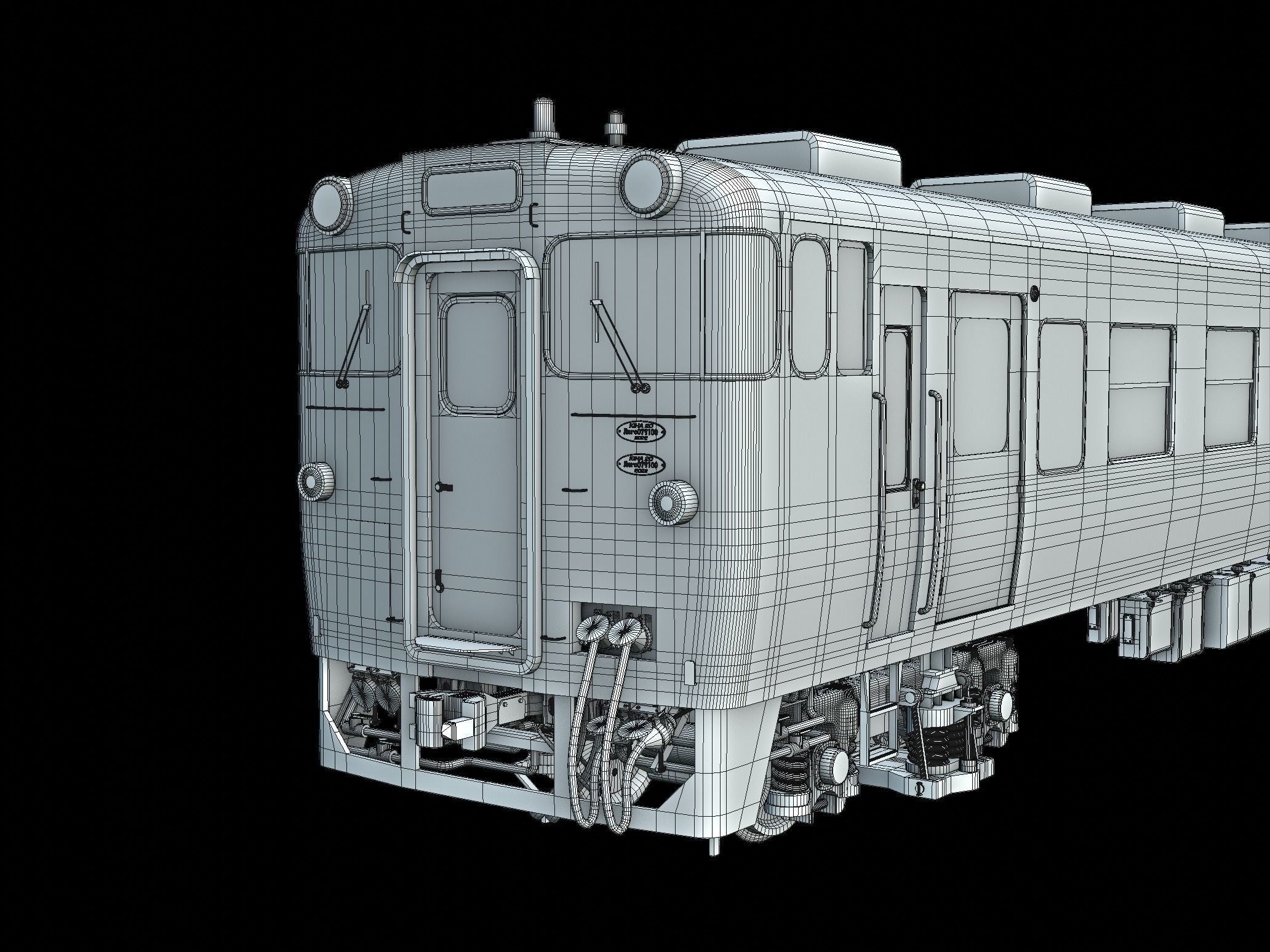 JNR KIHA Series 40 Low-poly 3D model_2
