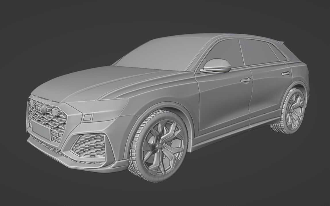 Audi RS Q8 2020 Free 3D model_19