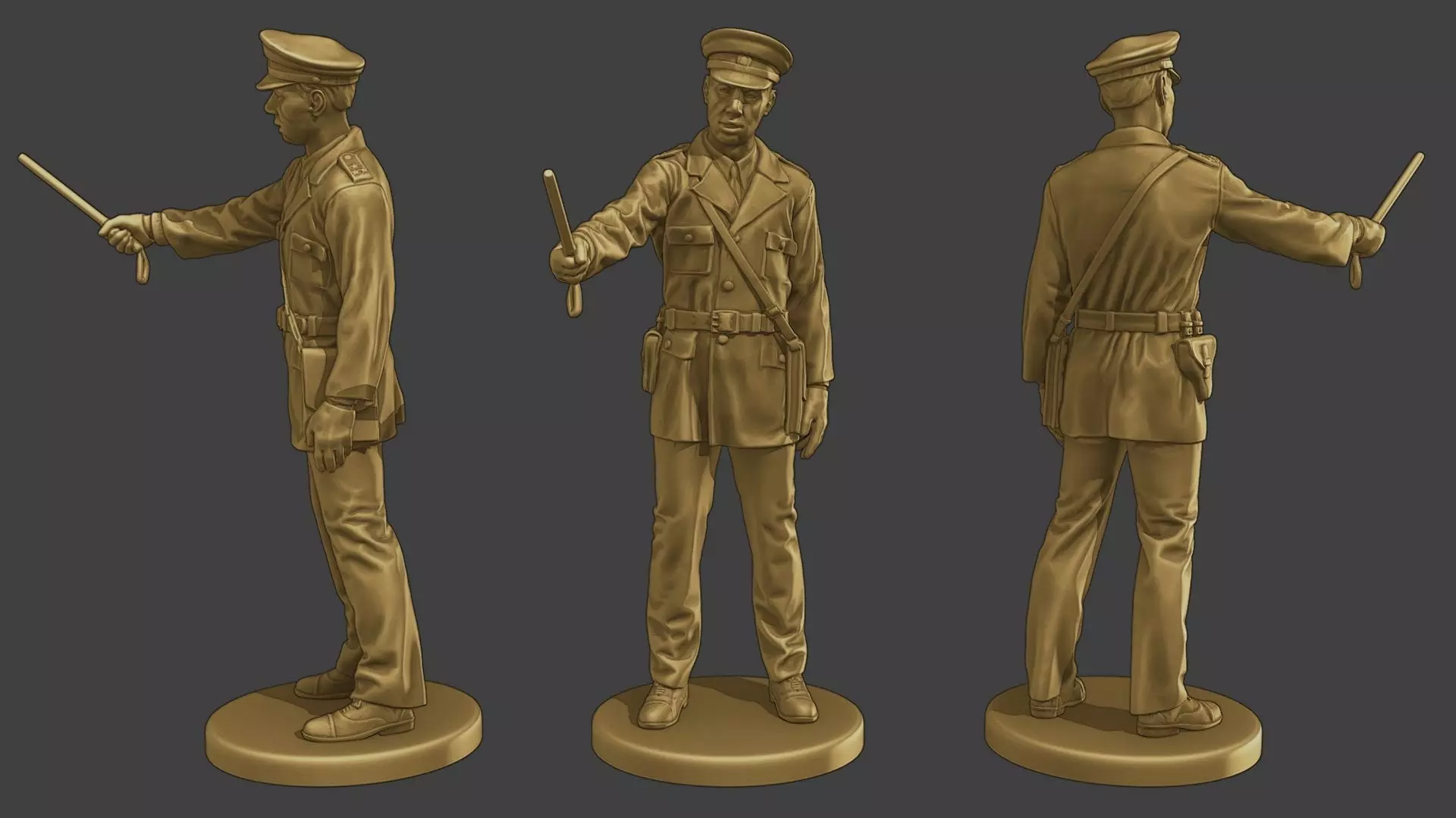 CzechoSlovak Communist Police CCP1 4 3D print model