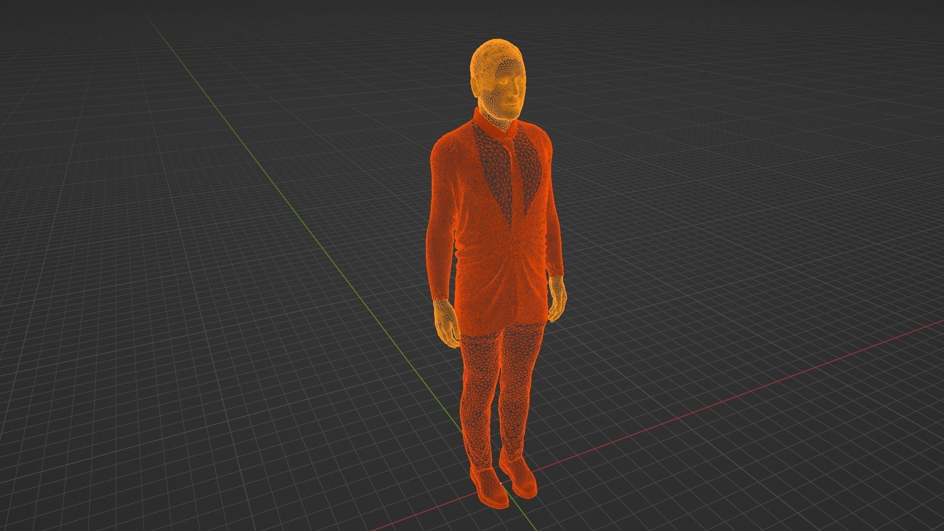 Franklin Delano Roosevelt Low-poly 3D model_9