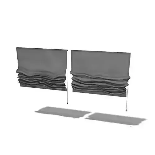 Fabric Curtain With Drawstring