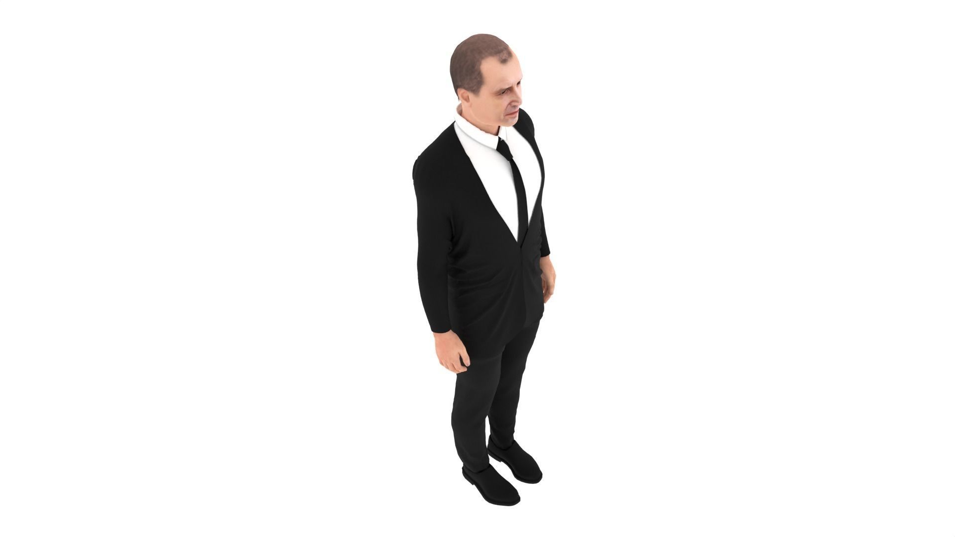 Rumen Radev - President of Bulgaria Low-poly 3D model_6