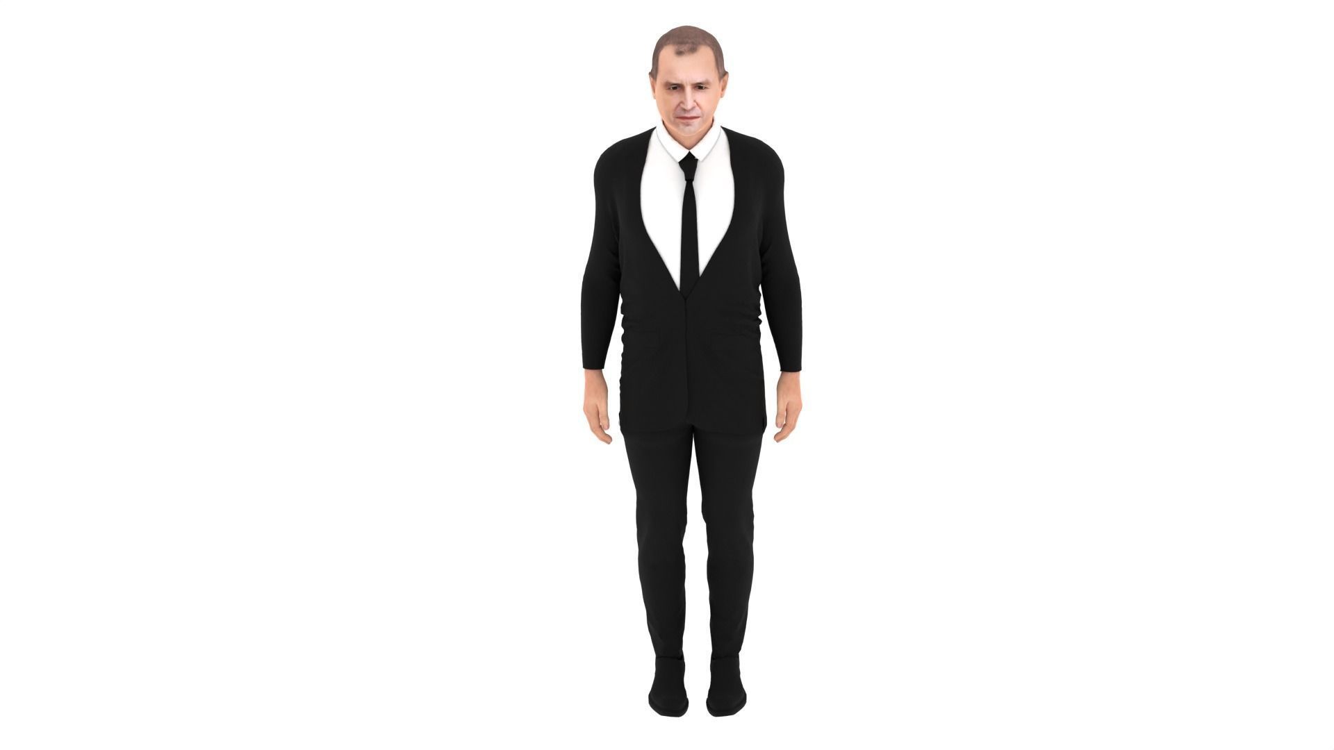 Rumen Radev - President of Bulgaria Low-poly 3D model_5