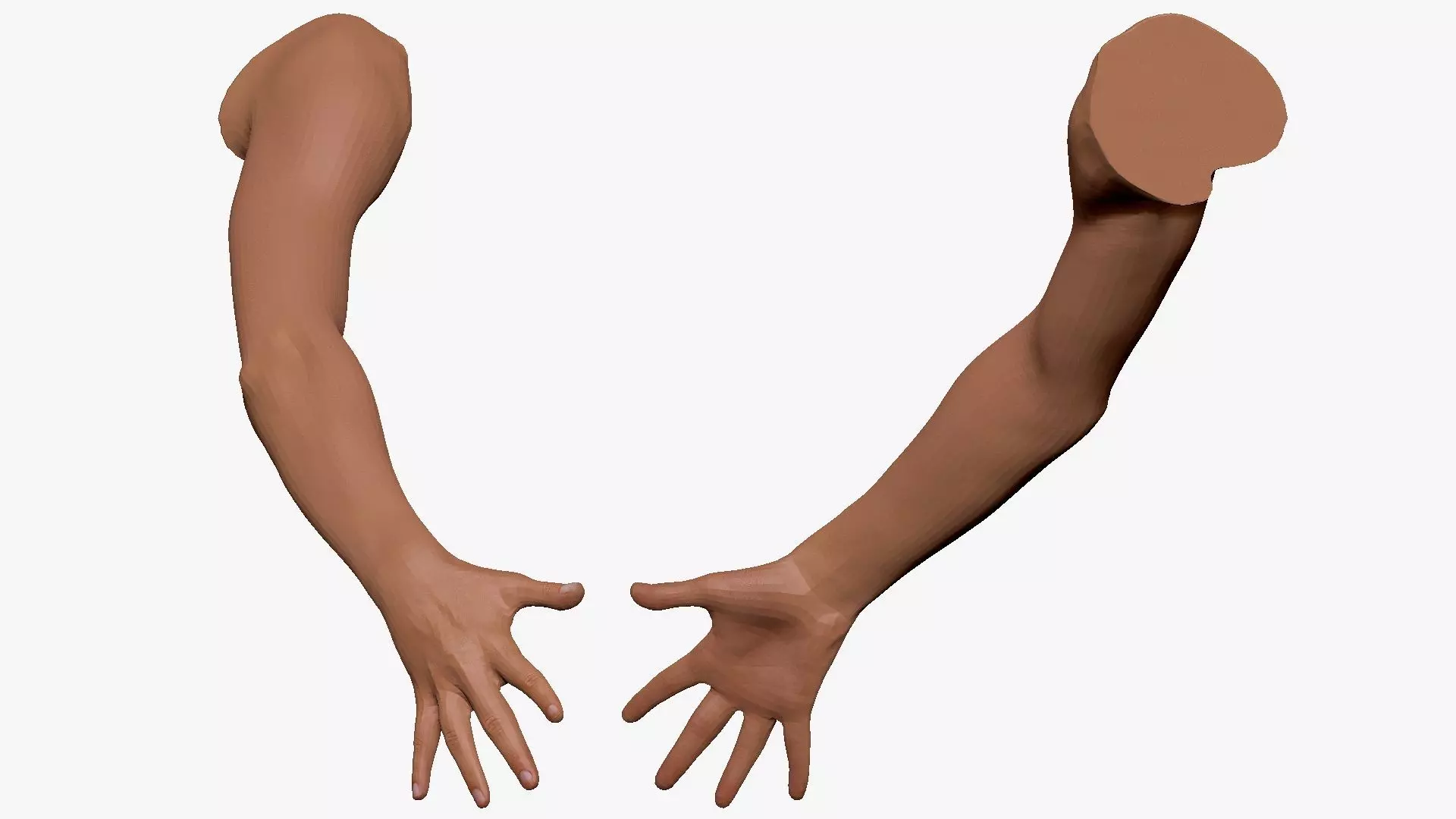 001294 hand of woman all fingers are opened 3dp 3D print model