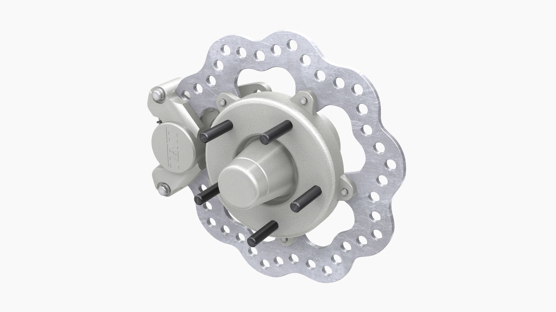 TBM Spindle Brake Disk Low-poly 3D model_2