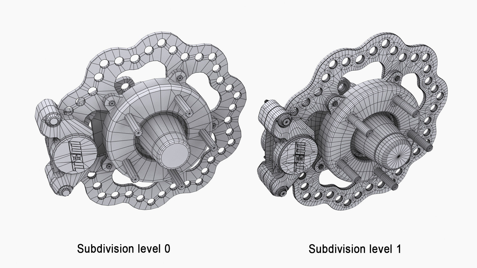 TBM Spindle Brake Disk Low-poly 3D model_15