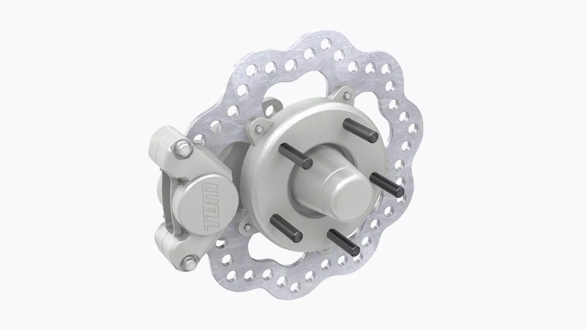 TBM Spindle Brake Disk Low-poly 3D model_0