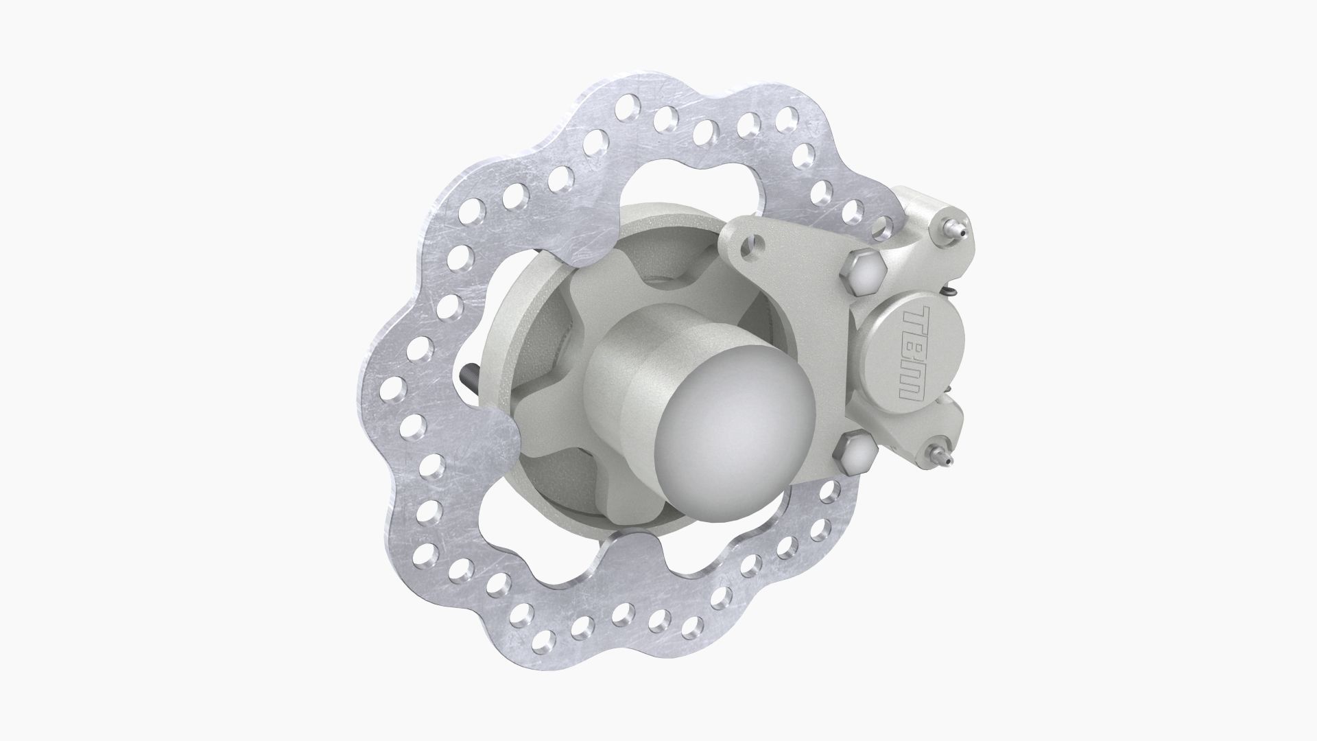 TBM Spindle Brake Disk Low-poly 3D model_3