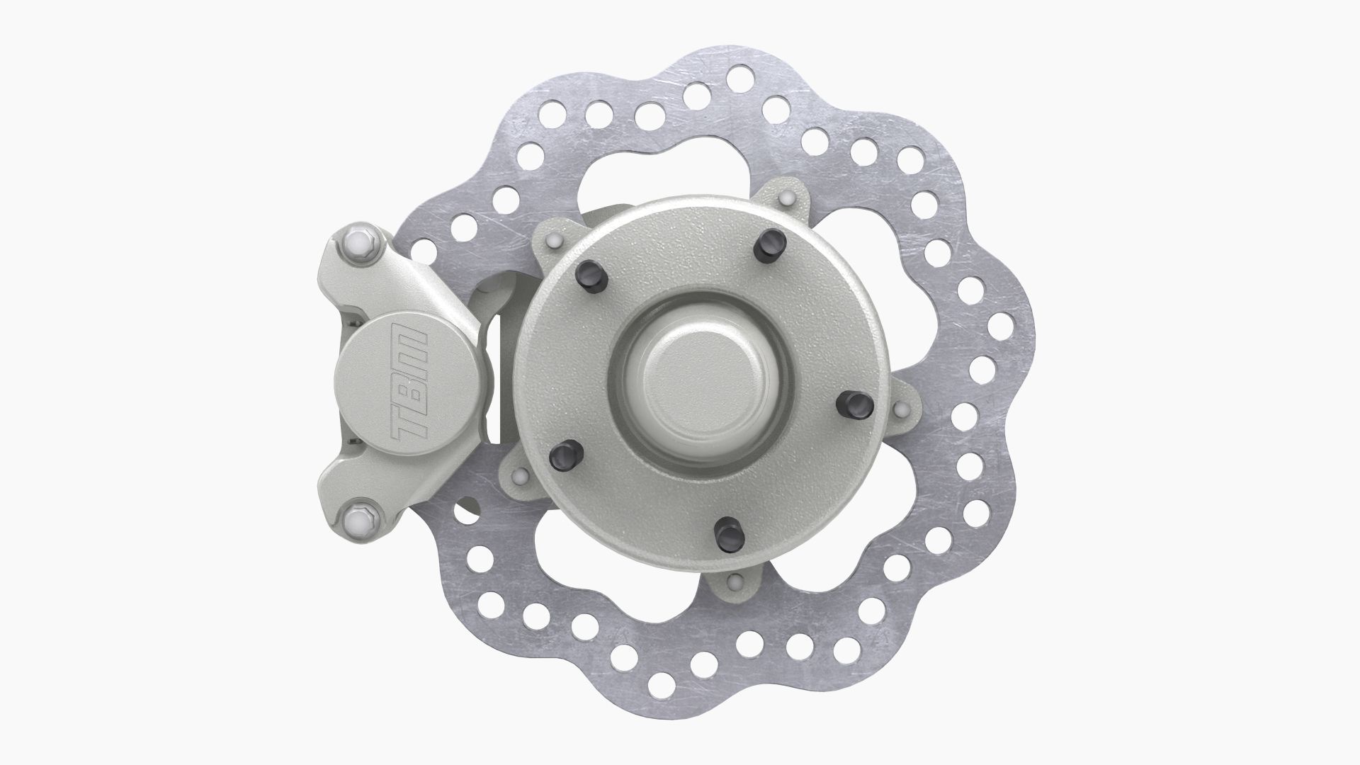 TBM Spindle Brake Disk Low-poly 3D model_5