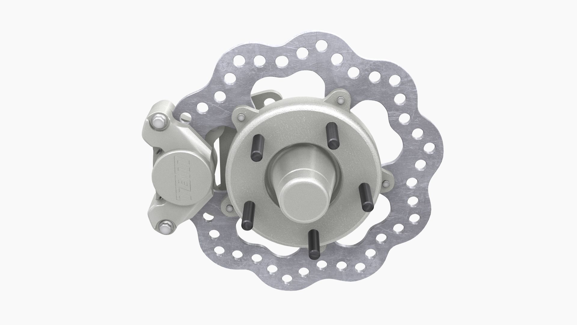 TBM Spindle Brake Disk Low-poly 3D model_1