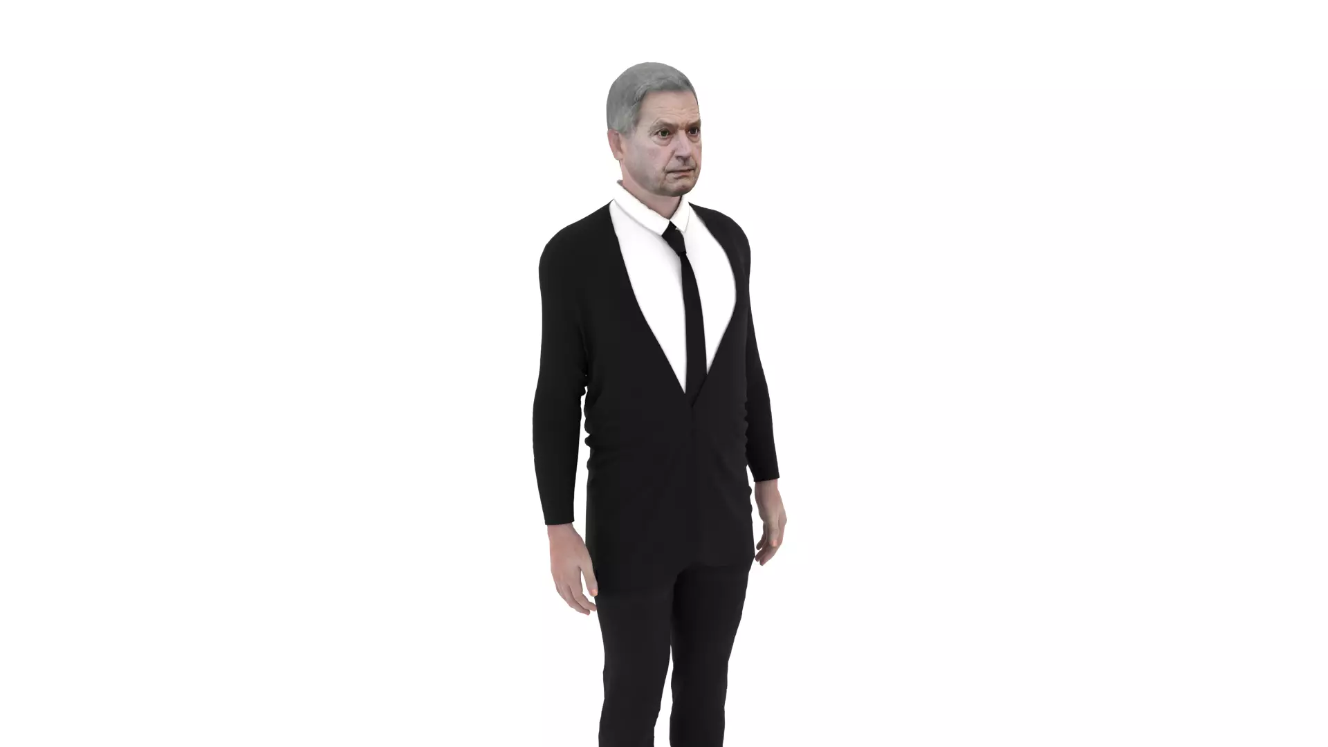 Sauli Niinisto - President of Finland Low-poly 3D model