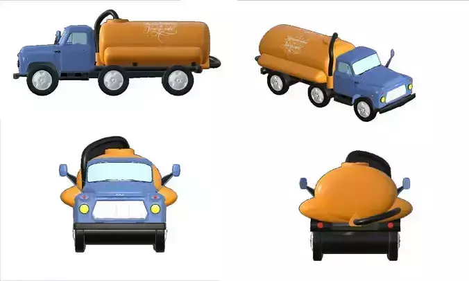 001313 winter syle gaz car 3dp 3D print model 001313 winter syle gaz car 3dp 3D print model