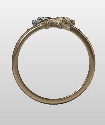 Horse ring 3D print model_15