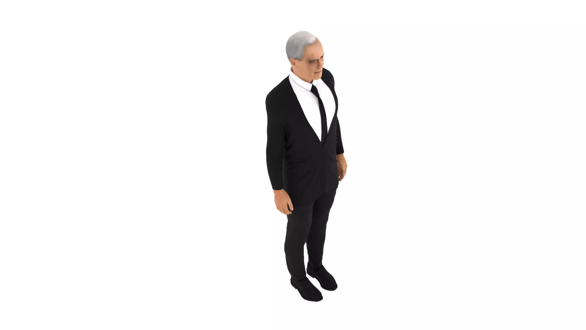 Sergio Mattarella - President of Italy Low-poly 3D model_0