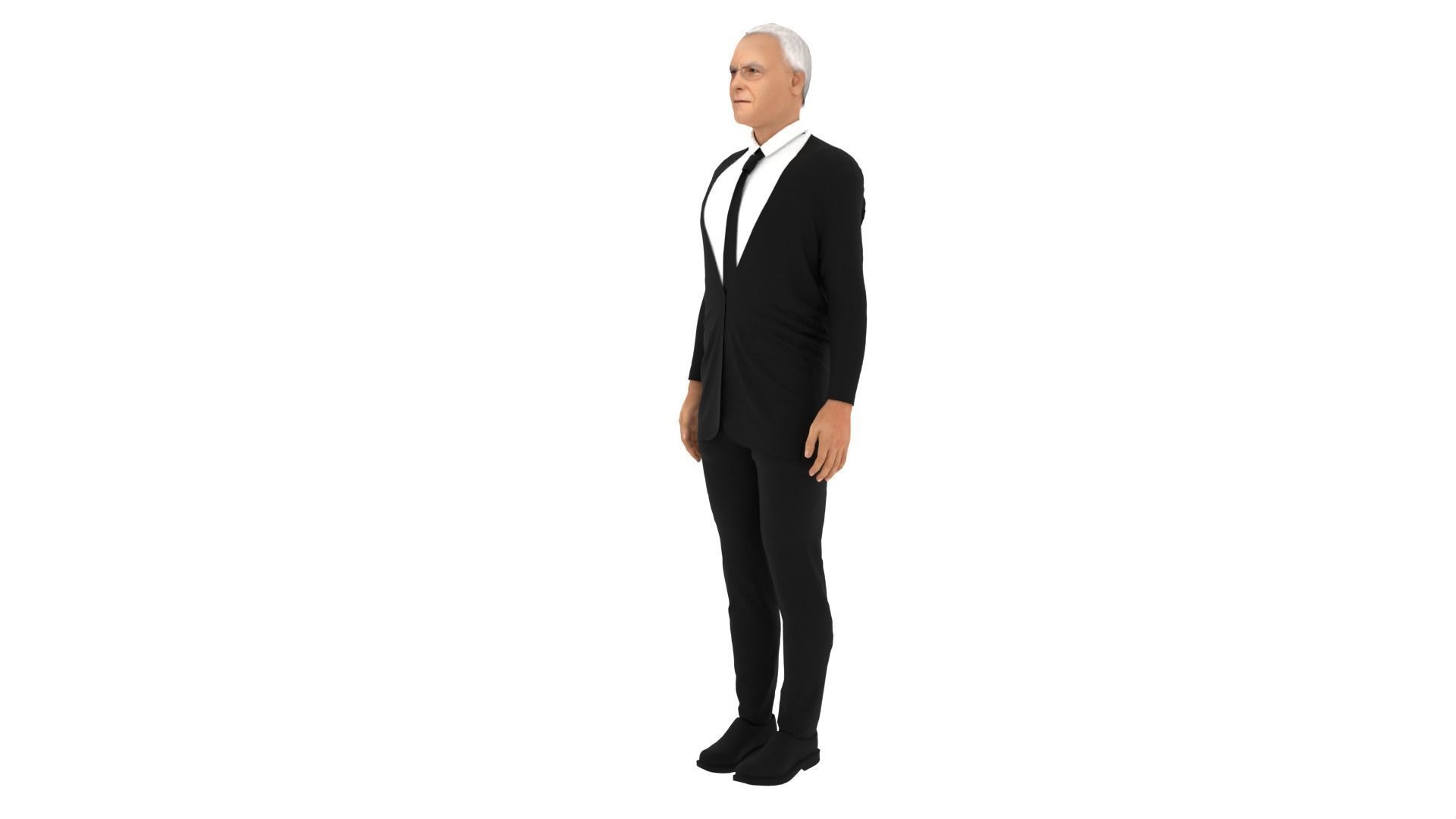 Sergio Mattarella - President of Italy Low-poly 3D model_5