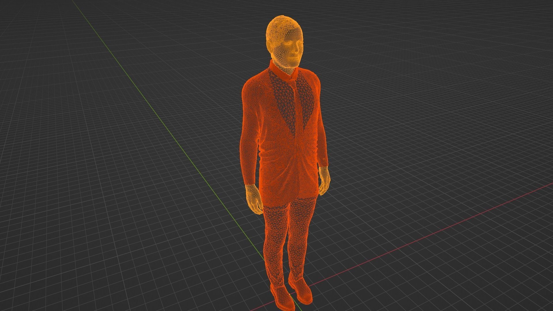 Sergio Mattarella - President of Italy Low-poly 3D model_9