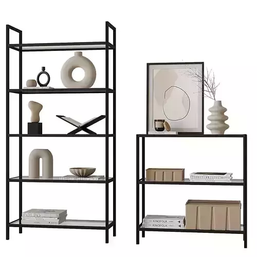 Theo Aesthetic Shelving 3D model