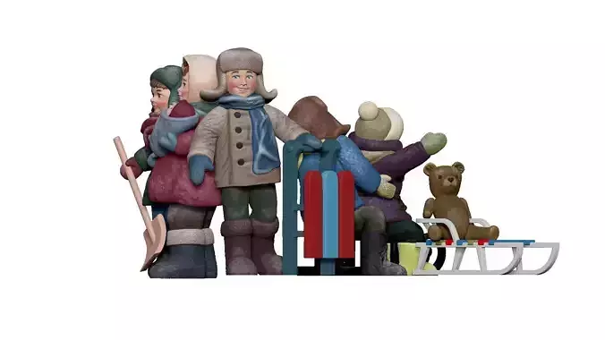 001326 junior kid with sled