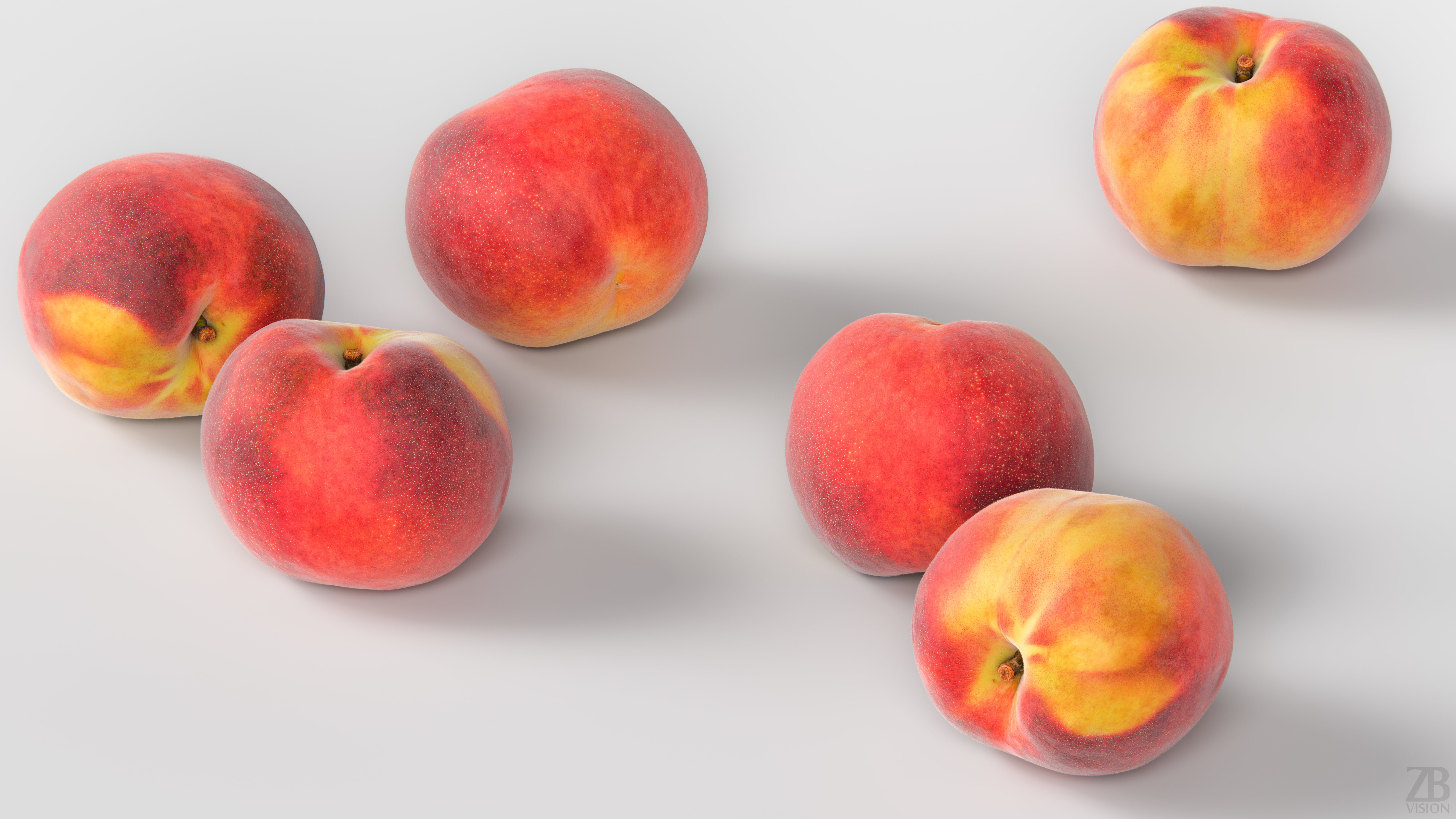 Peach 3D model_2
