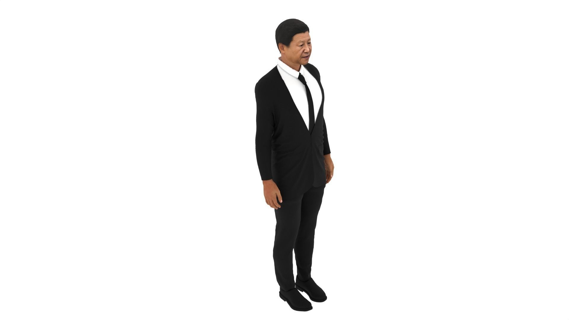 Xi Jinping - President of China Low-poly 3D model_3